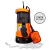 Bomba de achique Gadnic Dyker02 sumergible color naranja y negro con cable de 7 metros y flotador