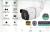 Cámara de seguridad Gadnic SX37 bullet IP WiFi blanca con lente visible y características destacadas como activación por movimiento, compatible con Android e iOS, resistente a lluvia y granizo y visión nocturna.