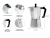 Imagen de Cafetera Gadnic Moka Express manual plateada italiano 9 Tazas