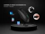 Control gamepad Bluetooth negro para dispositivos como laptop, celular, tablet y lentes de realidad virtual