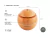 Difusor Gadnic humidificador aromatizante con diseño en madera bamboo, con dimensiones y botones indicados