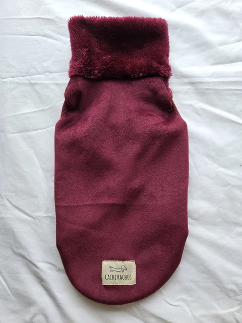 Chaleco Plush Vino Tinto - comprar online