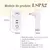 Imagem do interruptor e tomada inteligente Wi-Fi, modelo LSPA2, com duas entradas USB e dimensões de 120mm x 53mm x 22mm.