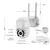 Câmera de Segurança Wifi 1080P Full HD A8 com microfones, luz branca, luz infravermelha e antenas.