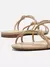AREZZO SANDÁLIA CAROLYN FLAT ECO ITALIA NUDE - A044850666 - PASS