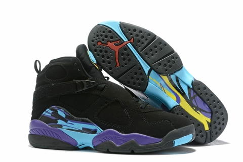 TÊNIS NIKE AIR JORDAN 8 "PRETO AZUL ROXO" (PRAZO DE ATÉ 20 DIAS PARA ENTREGA) - FRETE GRÁTIS BR - comprar online