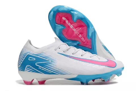 CHUTEIRA DE CAMPO NIKE MERCURIAL VAPOR 16 ELITE "BRANCA AZUL ROSA" FG "AZUL CINZA" (PRAZO DE ATÉ 20 DIAS PARA ENTREGA) - FRETE GRÁTIS BR - comprar online