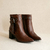 Bota Teixo Com Fivelas De Ilhos Couro Wishin (Café) - comprar online
