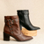 Bota Teixo Com Fivelas De Ilhos Couro Wishin (Café) - comprar online