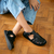 Sandália Aru Couro Wishin (Preto) - comprar online