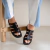 Flat Fresia Couro Wishin (Preto) - comprar online