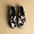 Mocassim Perla Couro Wishin (Preto/Off) - Wishin