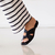 Flat Lorena Couro Wishin (Preto) - loja online
