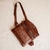 Pochete Envelope Couro Wishin (Café)