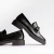 Mocassim Infinito Couro Wishin (Preto) na internet