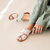 Flat Cindy Couro Wishin (Branco) - comprar online