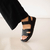 Sandália Cairo Couro Wishin (Preto) - comprar online