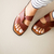 Flat Lorena Couro Wishin (Pinhão) - loja online