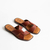 Flat Lorena Couro Wishin (Pinhão) - comprar online