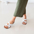Flat Lorena Couro Wishin (Branco)