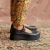 Sapatilha Tratorada Esther Couro Wishin (Preto)