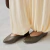 Sapatilha Mary Couro Wishin (Verde Militar) - loja online