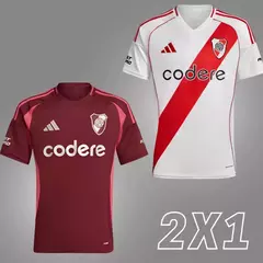 CAMISETA TITULAR RIVER + ALTERNATIVA 2025 DE REGALO - ¡OFERTA 2x1! - comprar online