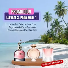 ¡OFERTA 3X1! PERFUMES SCANDAL GAULTIER + OLYMPEA PACO RABANNE + LA VIE EST BELLE en internet