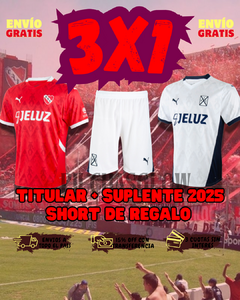 CAMISETA TITULAR + CAMISETA SUPLENTE Y SHORT DE REGALO! PROMO 3X1 EN INDEPENDIENTE 2025 - comprar online