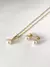 Conjunto coroa de pérola