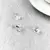 Conjunto Gota Cristal - Prata