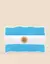 STICKERS BANDERA DE ARGENTINA 24.7 X33.5 CM - CUBICA