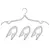 PERCHA PLEGABLE PARA PLACARD / VIAJES - BLANCO - CUBICA