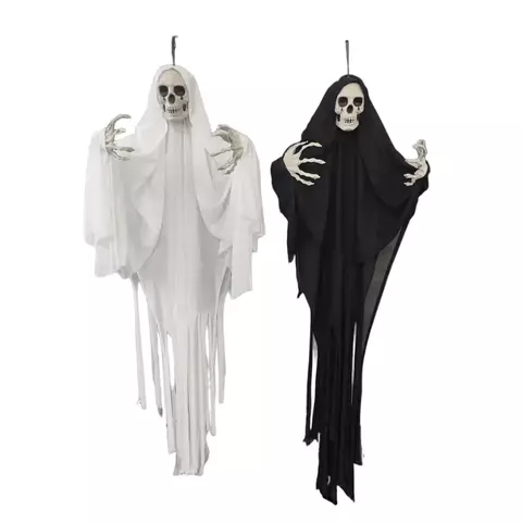 ADORNO COLGANTE CALAVERA Y TUNICA -NEGRO - comprar online