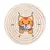 POSA VASO DE GATITO CIRCULAR TEJIDO HILO - comprar online