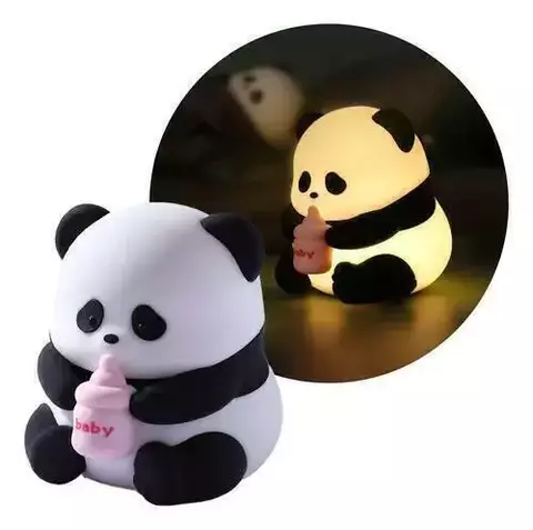 LAMPARA VELADORA OSO PANDA DE SILICONA - comprar online
