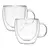 SET X 2 TAZA DOBLE VIDRIO 80 ML CON ASA - HUDSON - comprar online