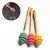 CUCHARA MIELERA MADERA PUNTA SILICONA PASTEL - comprar online