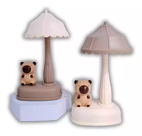 LAMPARA DE MESA LED VELADOR CAPIBARA CARGA USB 2 INTENCIDADES - comprar online