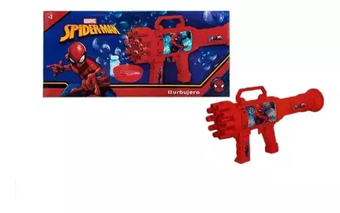 BURBUJERO PISTOLA ELECTRICO - SPIDERMAN