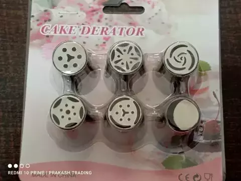 SET PICOS X 6 PARA MANGA PASTELERA - CAKE DERATOR