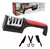 AFILADOR DE CUCHILLO 4 EN 1 TIJERAS PREMIUM ACERO MANGO NEGRO ROJO - comprar online