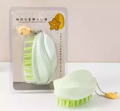 CEPILLO MASAJEADOR CUERO CABELLUDO SILICONA CRECIMIENTO CABELLO