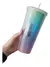 VASO PLASTICO DIAMANTE COLOR ARCOIRIS IRIDISCENTE