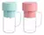 LICUADORA PORTATIL RECARGABLE - CON MANIJA Y SORBETE - 500 ml