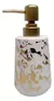 DISPENSER CERAMICA MARMOL DORADO 400 CC PORTA JABON LIQUIDO - comprar online