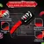 AFILADOR DE CUCHILLO 4 EN 1 TIJERAS PREMIUM ACERO MANGO NEGRO ROJO - CUBICA
