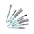 SET X8 BROCHAS DE MAQUILLAJE -VERDE - CELESTE