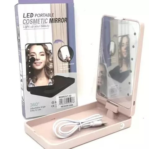 ESPEJO DE MAQUILLAJE LUZ TACTIL LED