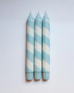 Vela Espiral Azul Claro